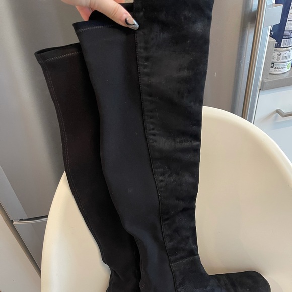 Black Stuart Weitzman 5050 boots size 8, only wore twice - Picture 2 of 8